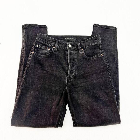 The Yoko High Rise Slim Black Denim jeans Button Fly Size 26 x 28L - Picture 4 of 8